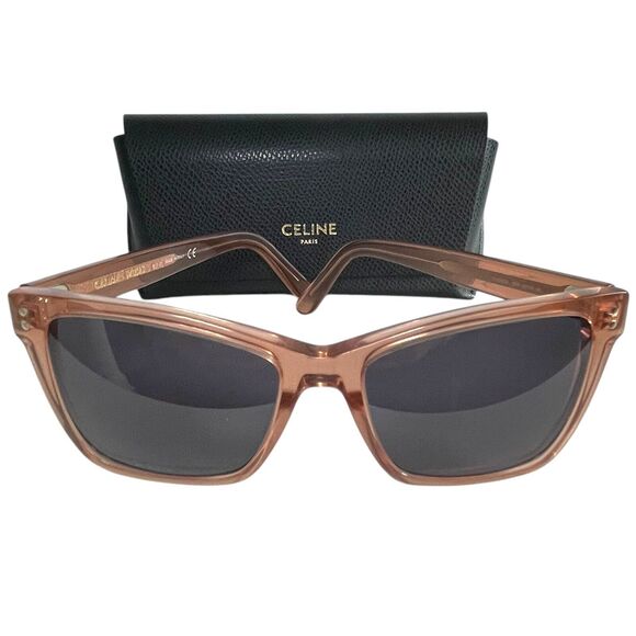 Celine Paris CL500231 Sunglasses - Pink Cat Eye Frames with Gray Lenses (UNIQUE) - Picture 15 of 16